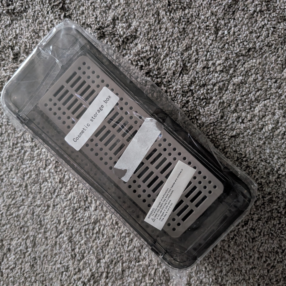 New! Gray Cosmetic Storage Box